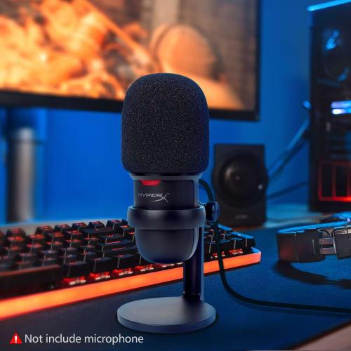 SoloCast Microphone Pop Filter Windscreen - Noise Reduction Gaming Microphone Foam Cover, Microphone Foam Cover Pop Filter, Compatible with HyperX Sol