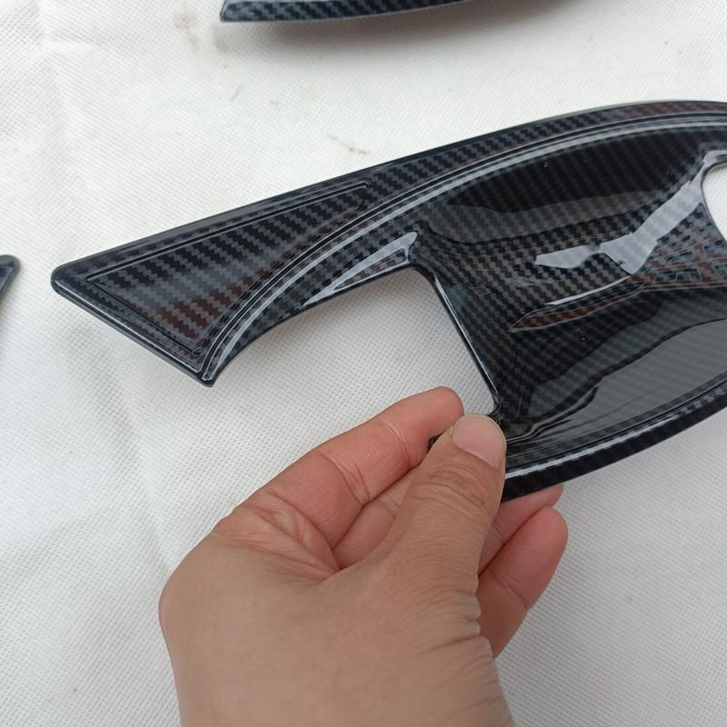 Carbon Fiber Look Door Handle Cover For Chery Omoda 5 FX C5  2024 2025 Accessories Interior Exterior Trim Scratch Protector