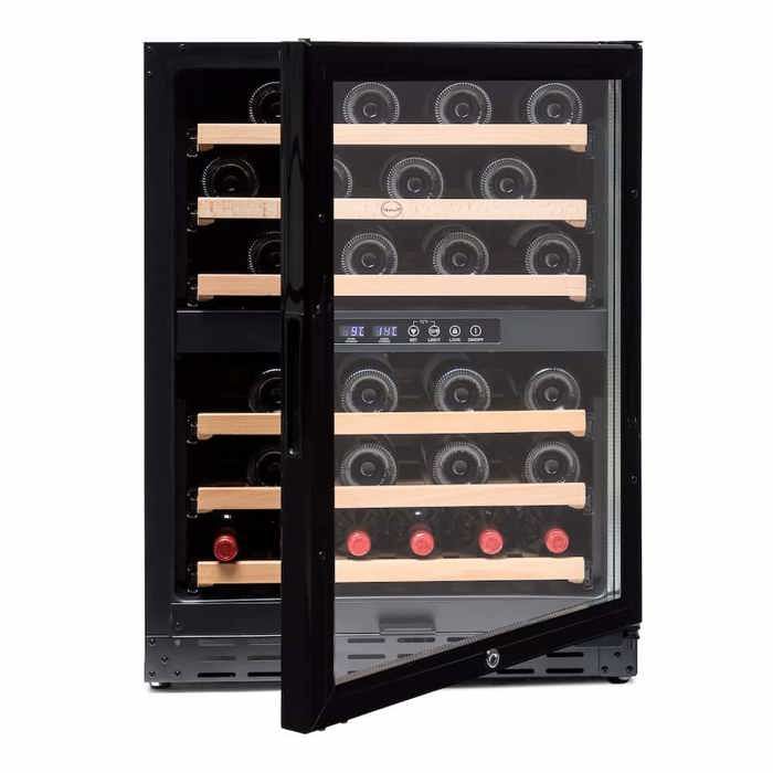 Wine Cellar - VINOBOX - Vinobox 50 - 50 Bottles - 2 Zones - Black