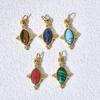 Stainless Steel Natural Stone Pendant Necklace