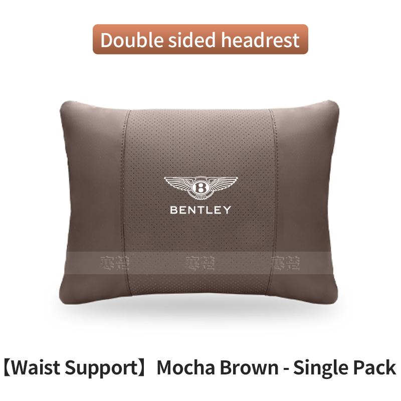 For Bentley Continental GT MULLINER Bentayga Flying Hurtling Spurlogo Car Headrest Neck Support Lumbar Cushion Soft Neck Pillow