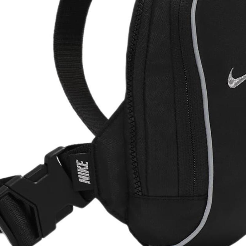Nike Stoff Einseitige Umhängetasche, Sling Bag Normal Unisex Schwarz Lässig FB2850-010