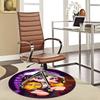 1pc Anime Cartoon Design Round Carpet - Office Chair Mat, Non-Slip Rug for Home Decor, Living Room, Bedroom, Game Room & Dormitory.Q010