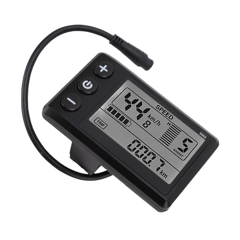 Electric Bike LCD Display Electric Scooter LCD-S866 Display Panel with Water Proof 6 Pin Connector Cycling Accessory