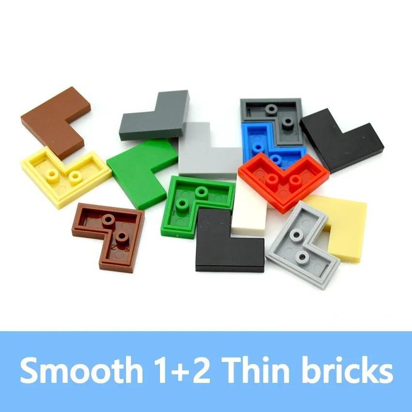 60pcs MOC Brick Tile 2x2 Corner Thin 2+1 Dots Educational Enlighten Children Kids Toys 60pcs Building Blocks Tile 14719