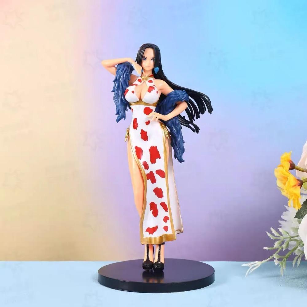 Hot One Piece Japan Anime Statue Boa Hancock Cheongsam Sexy Girl PVC Action Figure Model Toy Adult Collectible Doll Gifts