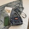 Vintage Denim Women's Small Purse and Handbags Large Capacity Bowling Crossbody Bags Versatile Shoulder Bags CLE