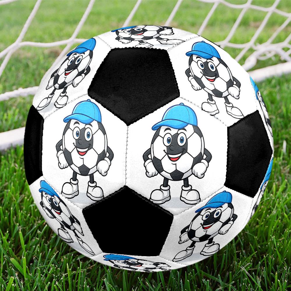 1pc Soccer Ball Mascot Character Size 5 Soccer Ball, Indoor Outdoor Football, Casual Soccer, Street Soccer, Suitable for Training, Leagues, & Casual M Size 5