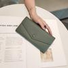 Pure Cowhide Soft Leather Long Wallet Women's Large-capacity Wallet New Temperament Small Clutch Bag Put Mobile Phone Wallet