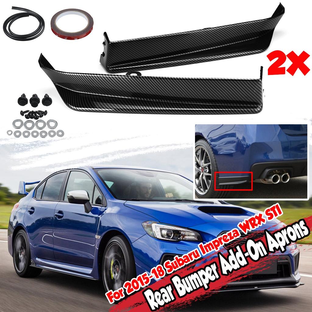 Buy Carbon Fiber Look Rear Bumper Lip Aprons St Style For Subaru Impreza Wrx Sti 15 19 At Affordable Prices Free Shipping Real Reviews With Photos Joom