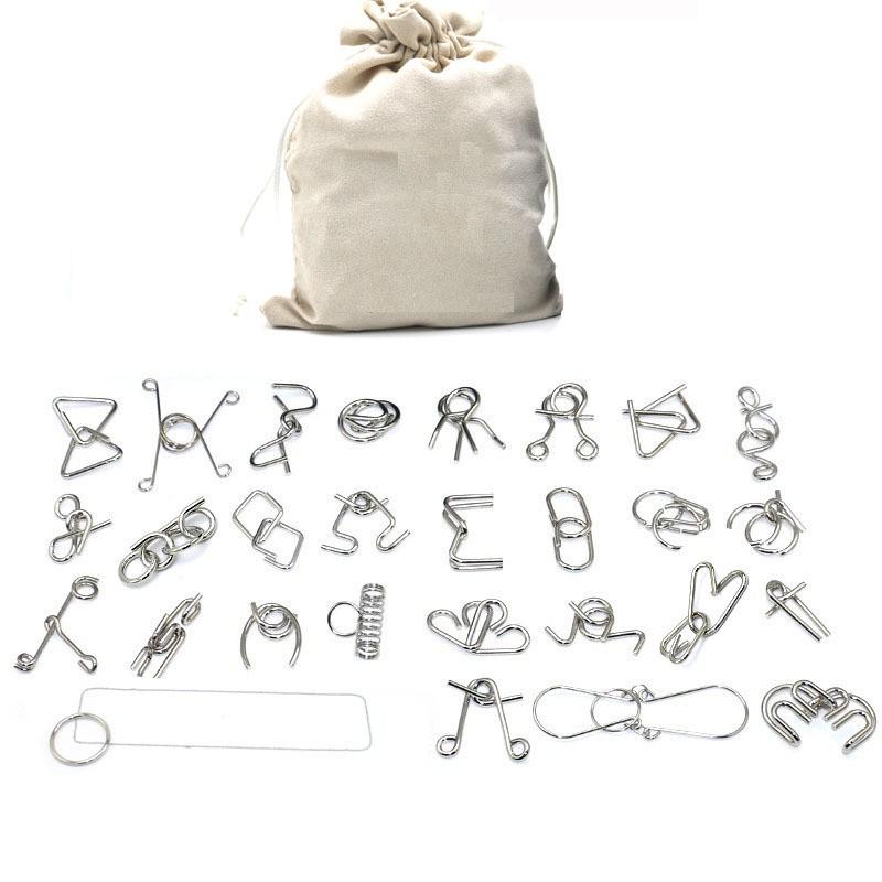 IQ Toys 8-teiliges Puzzle-Set - TikTok Trend Interlocking Rings