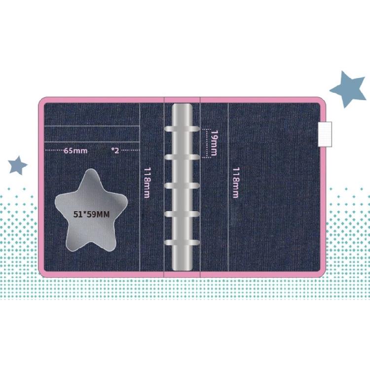 Travel Notebook Retro Notebook Colorful Page Binder Notebook Sweet Clovers Notebook Office School Supplies for Students
