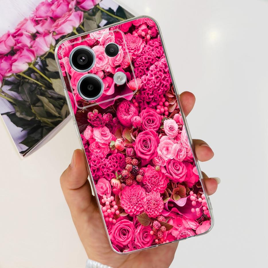 For Xiaomi Poco X6 Pro 5G Case Cute Cat Butterfly Painted Cover Soft Silicone Phone Case For Xiaomi Poco X6 Pro PocoX6 5G Fundas