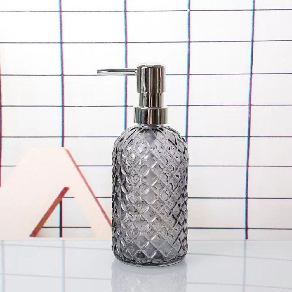 Empty Lotion Pump Bottle Refillable Liquid Storage Container Glass Soap Dispenser Decorative