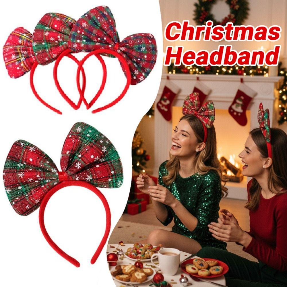 Cute Christmas Themed Headband Shiny Cosplay Hairband  Merry Christmas Decorations