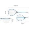 Folding Fishing Brail Landing Net Stainless Steel Triangle Frame Large Dense Landing Dip Foldable Fishing Accessories