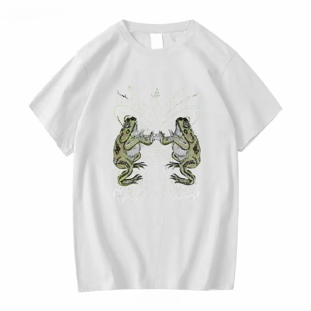 2025 Nové Základní Bavlněné Unisex Tričko Módní Potisk Měkké Prodyšné Kulatý Výstřih Módní Pánská a Dámská Trička Jeden Kus