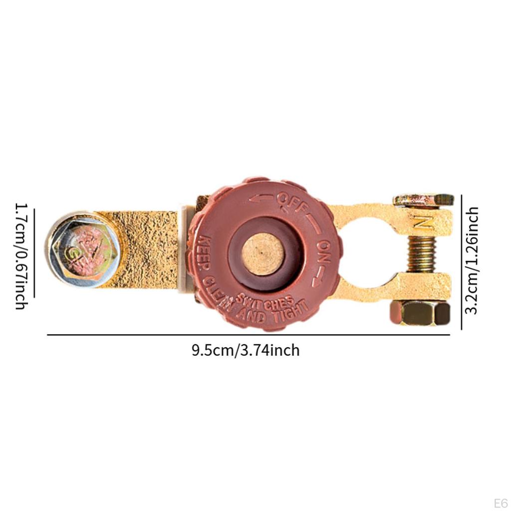 Automobile Battery Disconnect Switch with Knob for Easy Installation and Clamp Connector