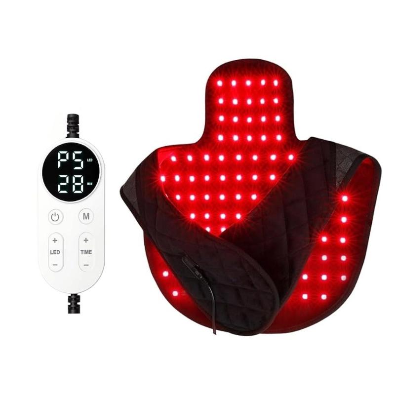 Heating Wrap Heating Red Light Therapy Remote Control Soft Flannel and Leather Cover for Full Body Comfort and Warmth 1