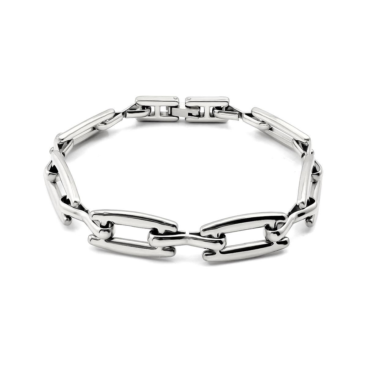 

18k Gold Plated Hot Sell Necklace Bracelet Women s Stainless Steel 10mm Polished Super Shine Strap Chain Bracelet Necklace Set