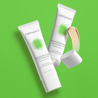 Fortschrittlicher Klarer Sonnenschutz — Porenverfeinernde Primer-Sonnencreme für Fettige & Mischhaut (50 ml × 2)