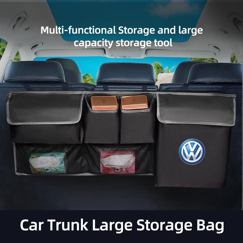 Car interior component backrest storage bag For VW GTI Polo Passat Scirocco Golf Tiguan Jetta T-ROC Touareg Touran CCSZ4