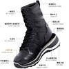 Flying Fish Ultra Lightweight Combat Boots Genuine Leather Wear-resistant Breathable Women's Training Men's High Top Shoes
