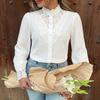 Going Out Tops for Women Hollow Out See Through Lace Elegant Club Date Night Long Sleeve Sexy Tops for Women 2026