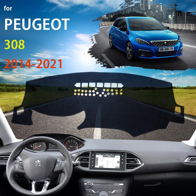 for Peugeot 308 II T9 308SW 2014~ Anti-Slip Mat Dashboard Cover Pad Sunshade Dashmat Protect Carpet 2015 2016 2017 2018