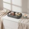 Simple Desk Storage Tray Hollow Out Jewelry Storage Box Woven Storage Tray Dressing Table