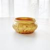Solid Brass Eight Blessings Double Fish Money Jar