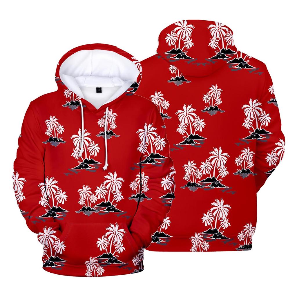 Printed Hooded Sweater With Long Sleeves For Men And Women In Spring And