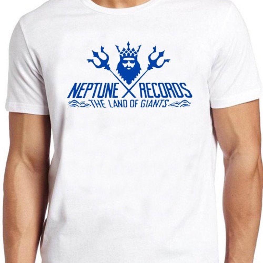 

Футболка из 100% хлопка плотностью 230 г/м2 с надписью Neptune Records, футболка с музыкальным лейблом Philadelphia Soul Cool Gift Tee 333 XS белый