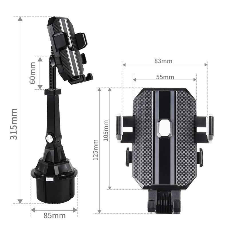 Adjustable Car Cup Holder Cellphone Mount Stand Universal Car Water Cup Holder Mobile Cell Phone Bracket Support For Iphone