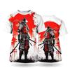 Japanese Bushido T-Shirts Samurai 3D Print Men's Woman Short Sleeve T Shirt Oversized Vintage Harajuku Tops Tees Unisex Clothing