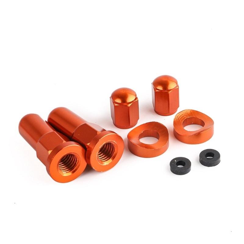 Motorcycle Wheel Rims Locking Nuts Spacer Kit Metal Material Easy Installation Universal Fit For Various Bike Models