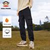 Men's Winter Fleece-Lined Multi-Pocket Cargo Sports Pants