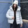 Light and thin new ribs cotton-padded clothes, short women's winter great-looking puffs cotton-padded jackets, hooded small warm jackets