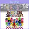 Decorações de Festa de Aniversário dos Mighty Morphin Power Rangers Com Balões de Tema Dinossauro E Bandeirinhas de Bolo Para Meninos