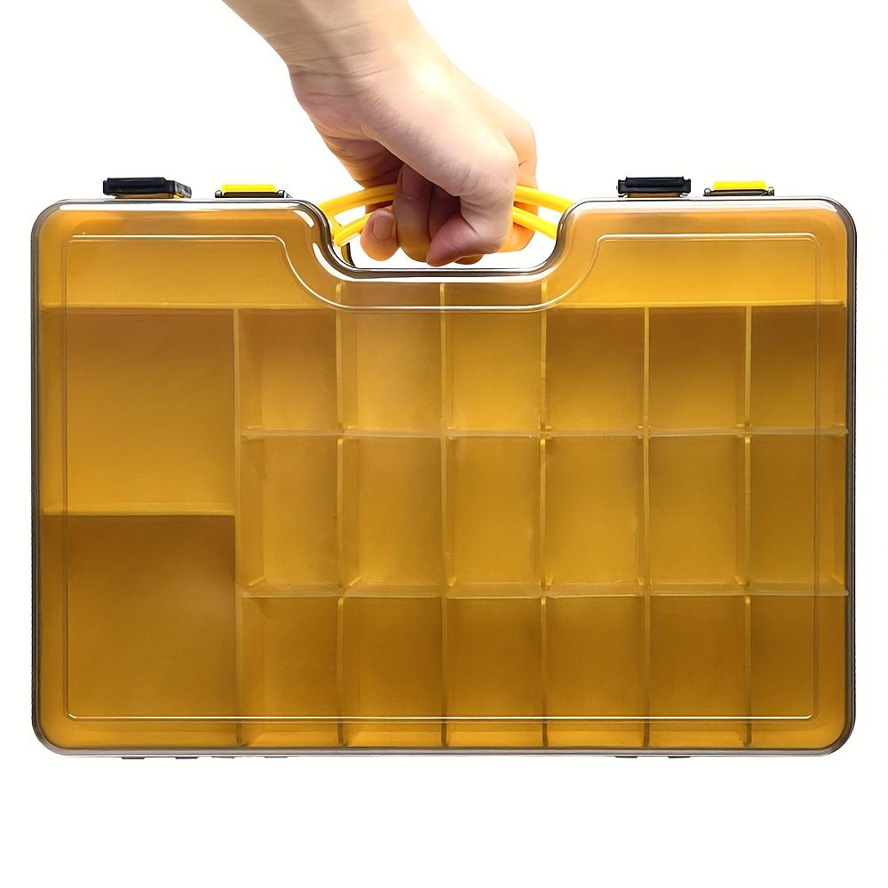 

Double Sided Fishing Lure Box With Movable Divider, Portable Handheld Bait Storage Case, Double Layer Tackle Container For Fishing Accessories