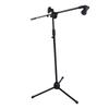 Microphone Tripod Stand Mic Tripod Holder with 2 Mic Clips for Live Stream Singing Stage
