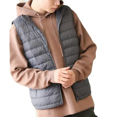 Gilet en duvet léger avec plumes Taille Charbon Mélange Homme, M,