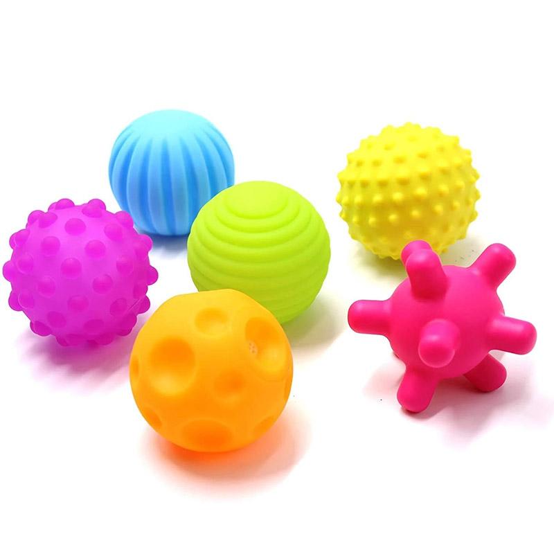 Sensory Balls for Baby Touch Hand Ball Massage Soft Textured Balls Baby Hands Squeeze Balls Set Develop Kid's Tactile Senses Toy