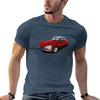1970s Citroen Ds In Red Tshirt Oversized Summer Top T Shirts For Men