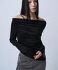 G Museum Folding Waist Band Maxi Skirt (Charcoal Khaki)
