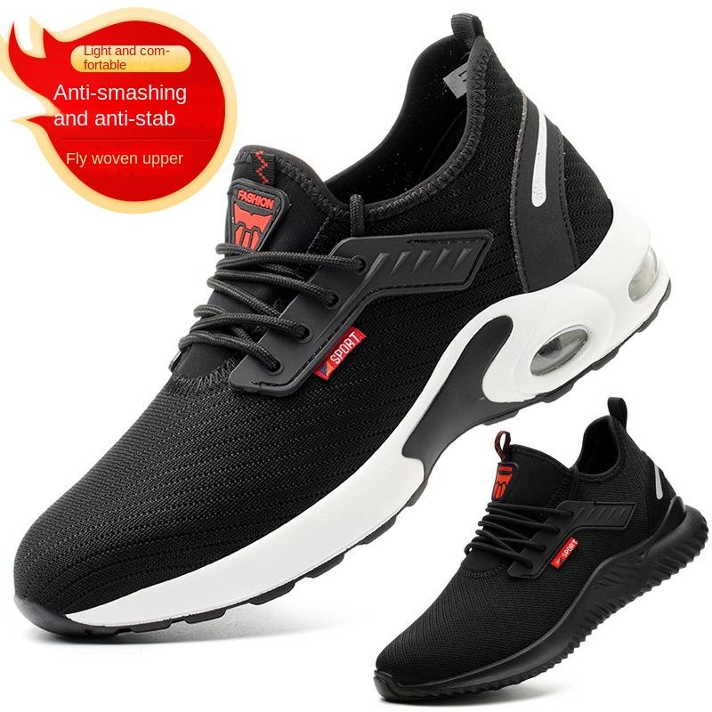 Arbeitsschuhe Herren und Damen Sommer Stahl Baotou Anti-Smashing und pannensichere Sicherheitsschuhe Schutzschuhe