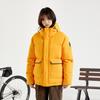 Skechers Diamond Series Hooded Pocket Short Solid Color Down Jacket Unisex Jacket Cadmium-Yellow L424U278B-00H4