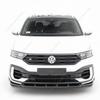 Per VW T-Roc MK1 A11 TSI/R 2019-2021 Pre-Lci 3 Pezzi Stile Maxton Spoiler Labbra Paraurti Anteriore Splitter Diffusore Kit Carrozzeria Retrofit