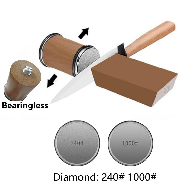 Rolling Knife Sharpener Kit for Straight Edge Roller Knife Sharpening with Industry Diamonds Chef Knife Set S