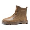 Men's Soft Soled Four Season Anti Slip Comfortable High Cut Boots Men's Thick Soled Comfortable Outdoor Travel Shoes